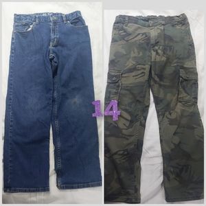 2 pair of big boys size 14 pants